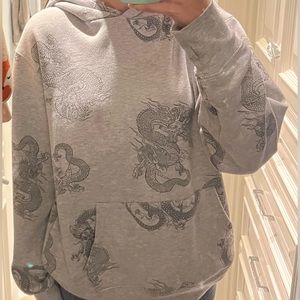 oversized dragon hoodie